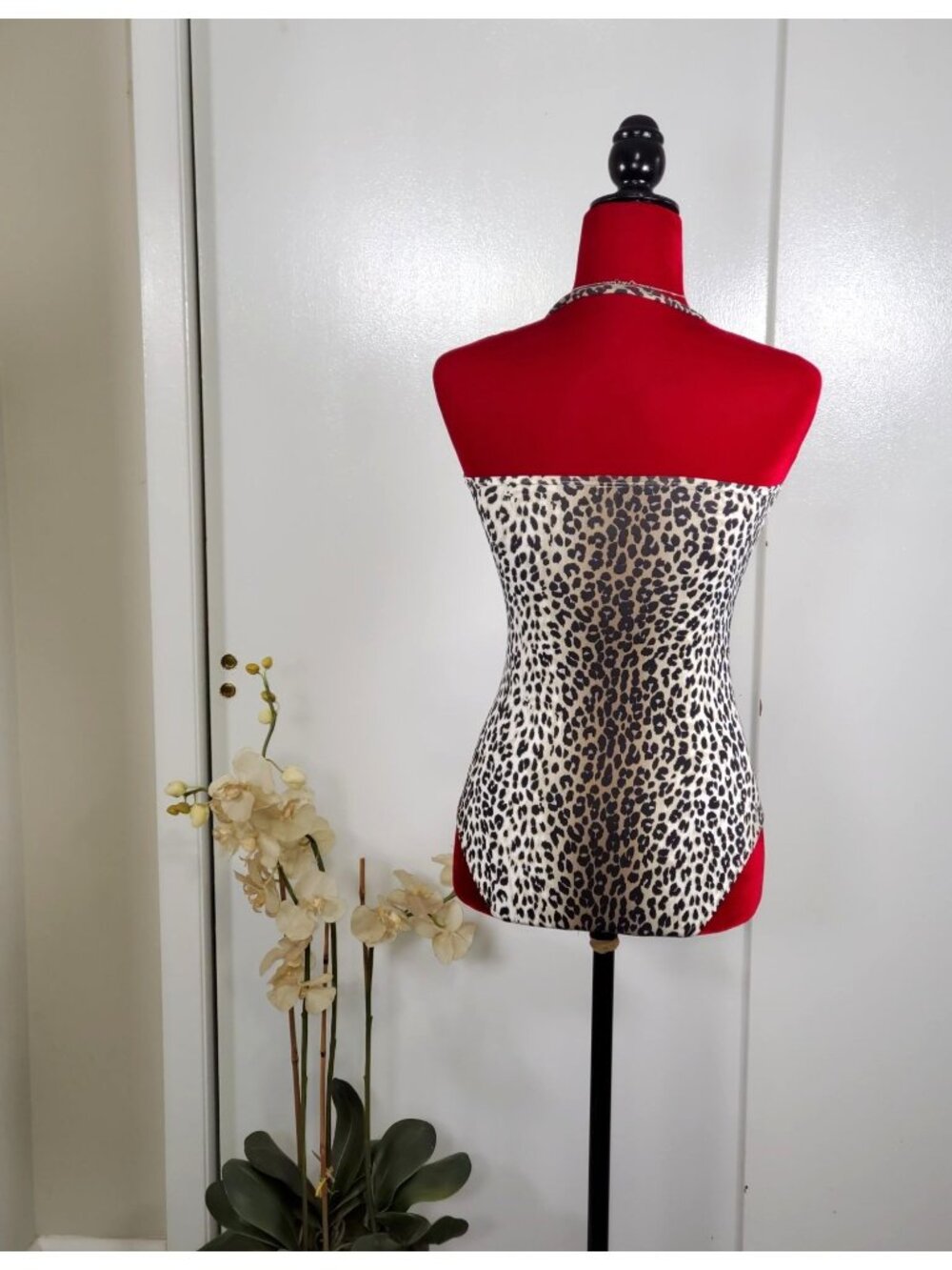 Tommy Bahamas Women's Gathered One Piece Leopard Animal Print Size 8 1772 - Picture 5 of 6